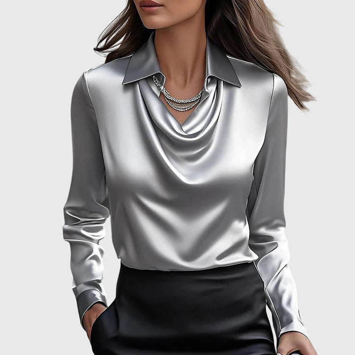 Luna | Luxe Satin Style Blouse
