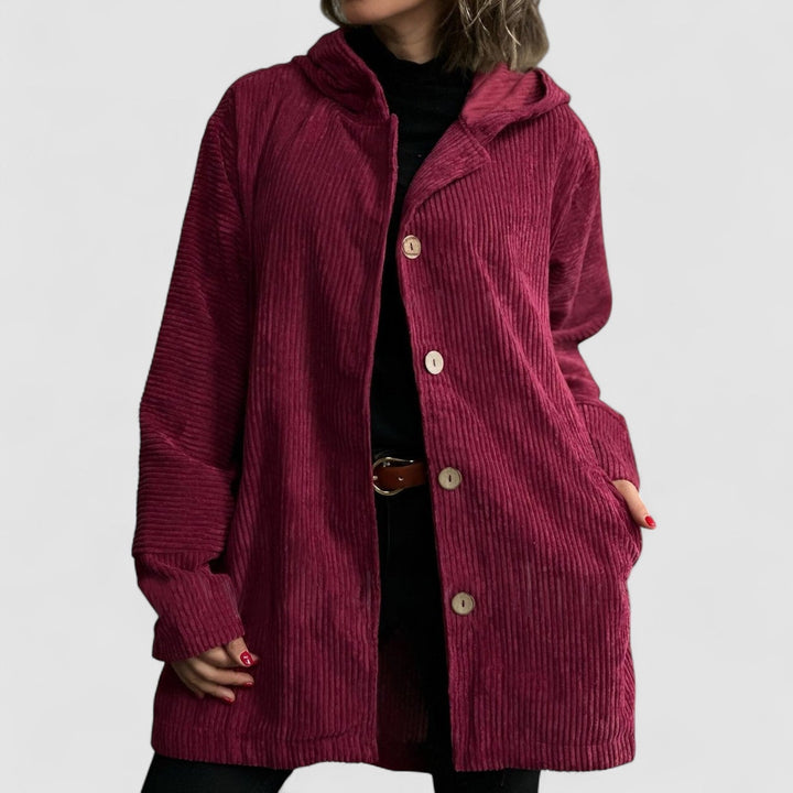 Frost Edit | Cozy Corduroy Hooded Jacket
