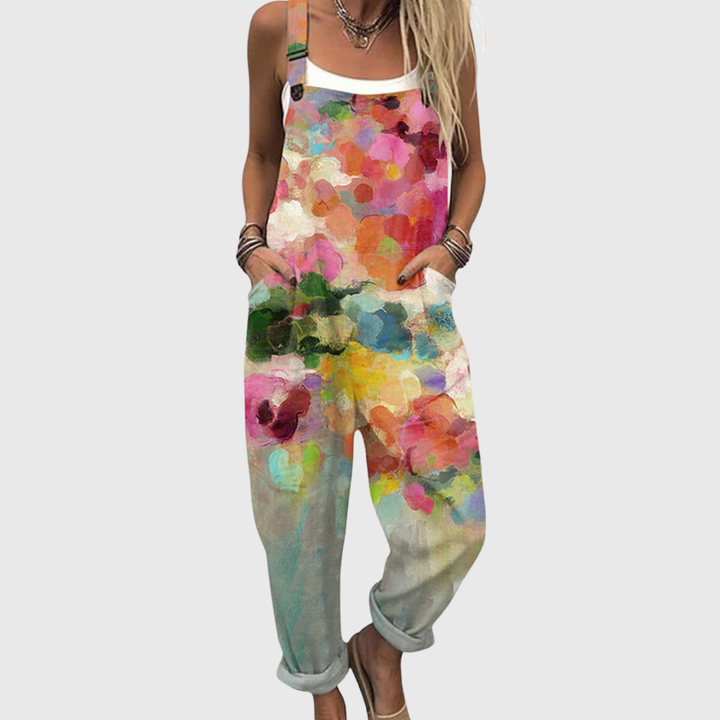 Carol | Painted Petal Jumpsuit