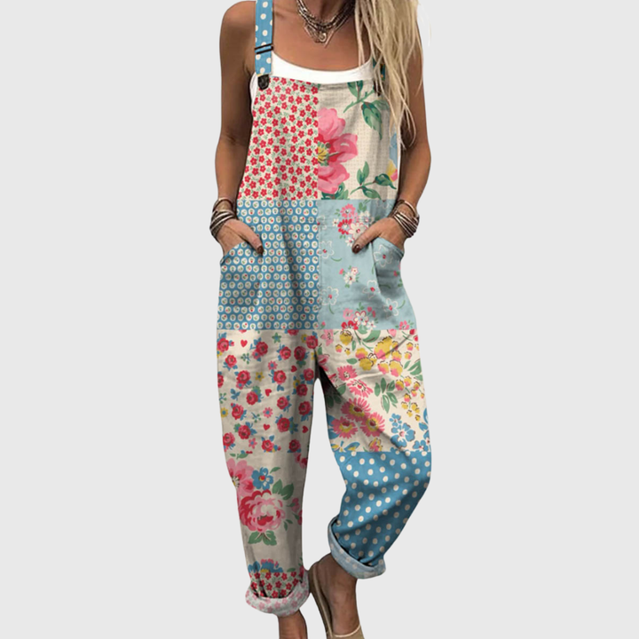 Laura | Bloom Patch Relaxed Jumpsuit