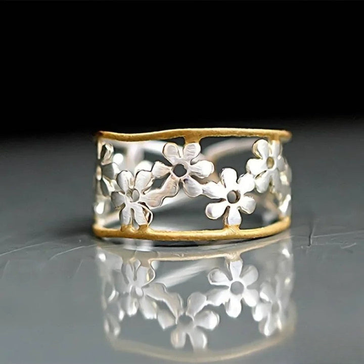 Floral Cutout Statement Ring