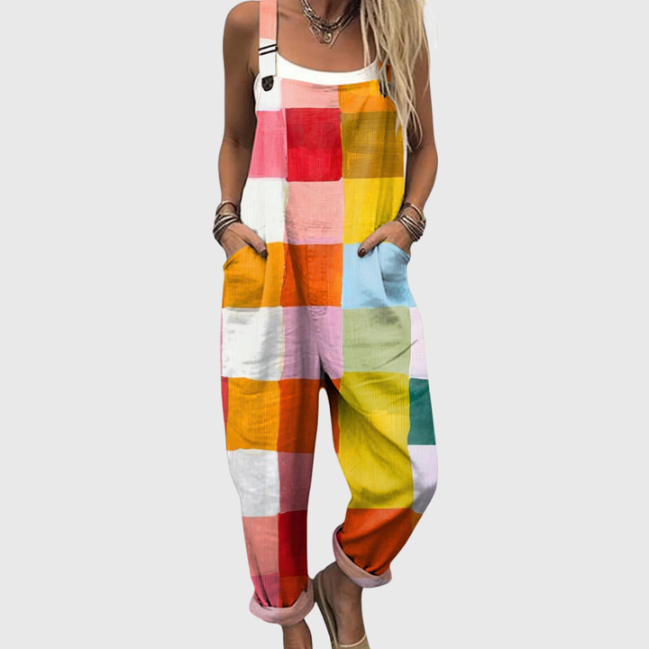 Lily | Patchwork Joy Jumpsuit