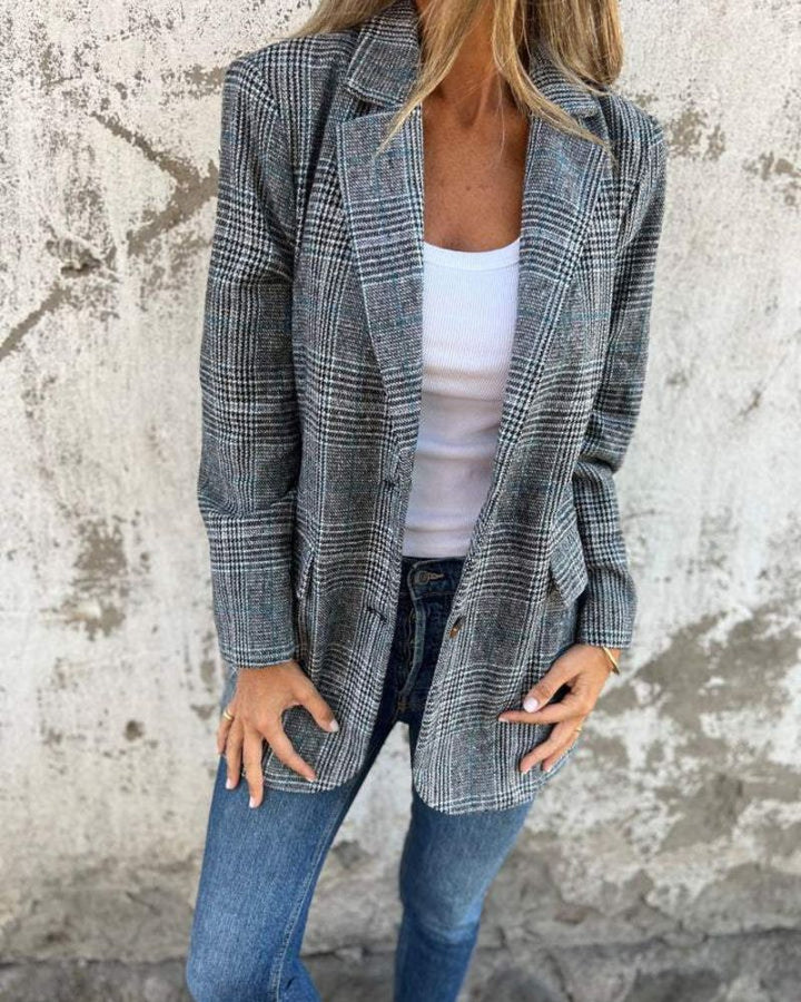 Calm Drip | Checked Blazer
