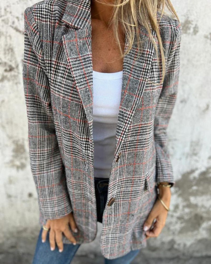 Calm Drip | Checked Blazer