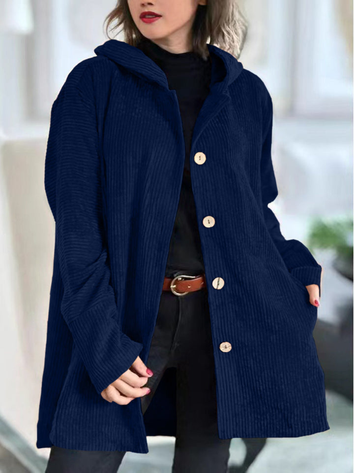 Frost Edit | Cozy Corduroy Hooded Jacket