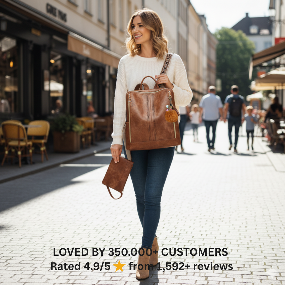 Delhi | Luxury 2-in-1 Convertible Backpack + Free Pouch