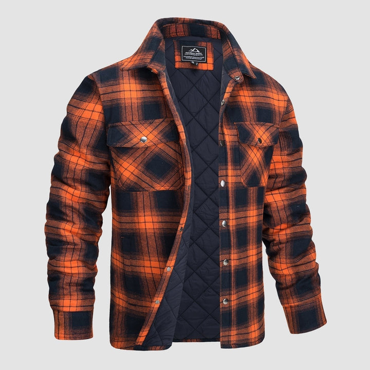 ENZO | VERSATILE DESIGN CHECKERED BOMBER JACKET