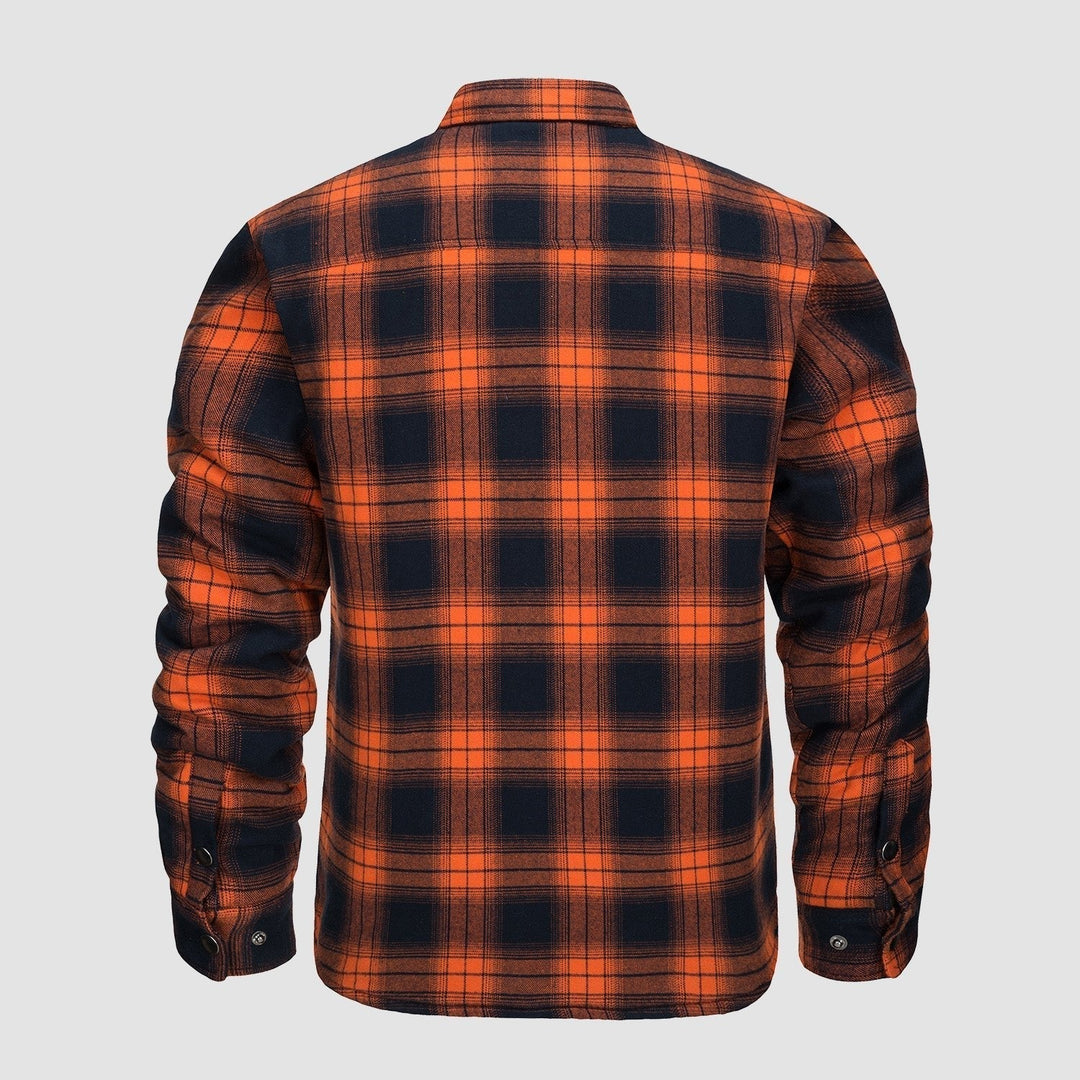 ENZO | VERSATILE DESIGN CHECKERED BOMBER JACKET