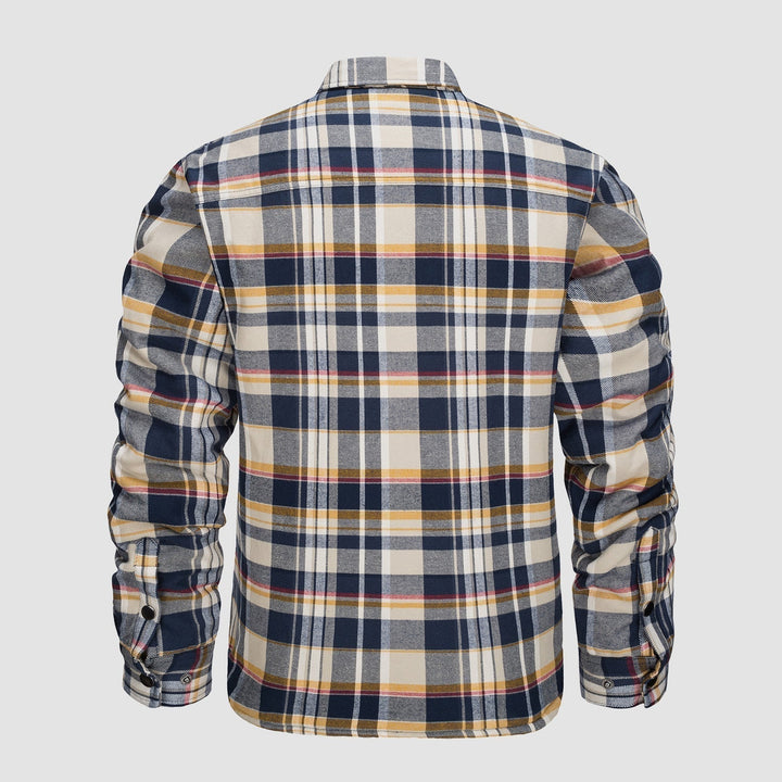 ENZO | VERSATILE DESIGN CHECKERED BOMBER JACKET