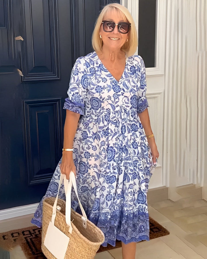 Gabrielle | Graceful V-Neck Floral