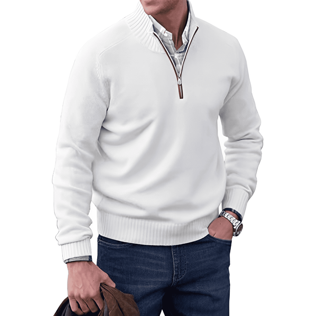 BROOKS | ZIP COLLAR PULLOVER