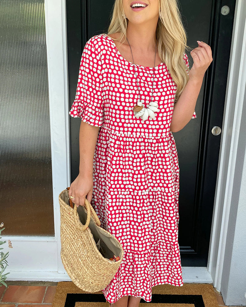 Celeste | Feminine Polka Dot Summer Dress