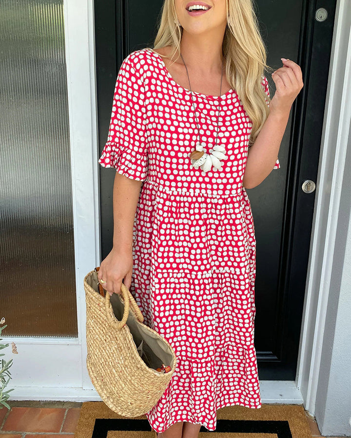 Celeste | Feminine Polka Dot Summer Dress