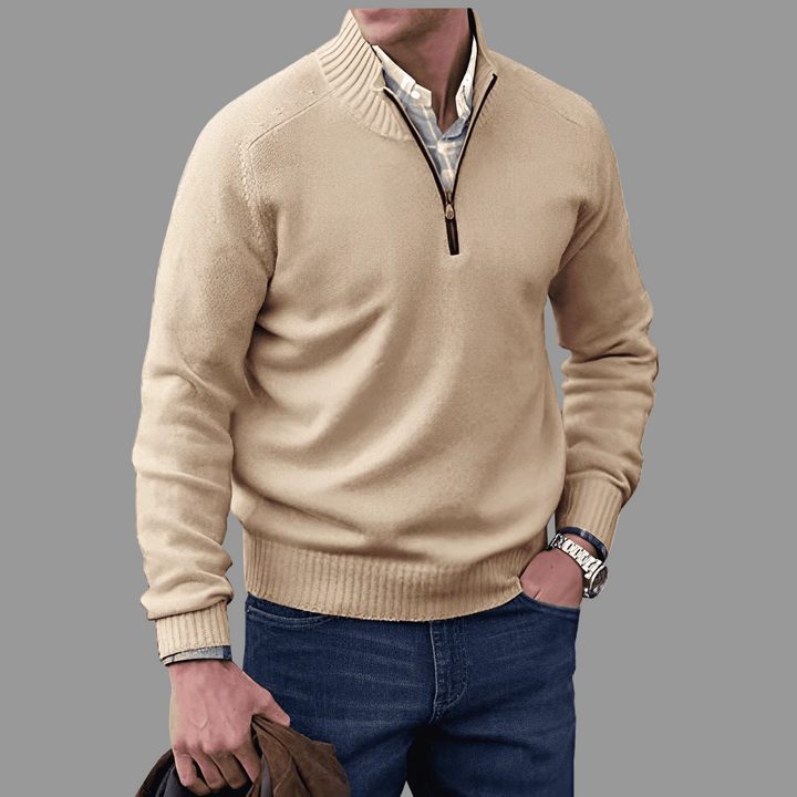 BROOKS | ZIP COLLAR PULLOVER