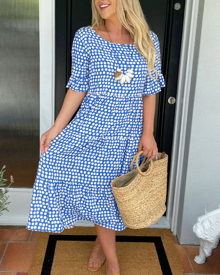 Celeste | Feminine Polka Dot Summer Dress
