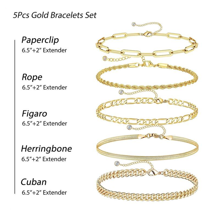 5-Piece Classic Bracelet Stack