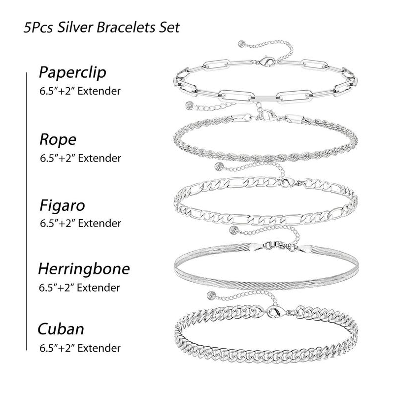 5-Piece Classic Bracelet Stack