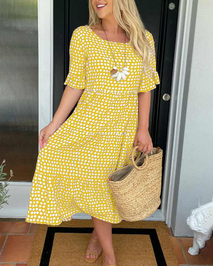 Celeste | Feminine Polka Dot Summer Dress