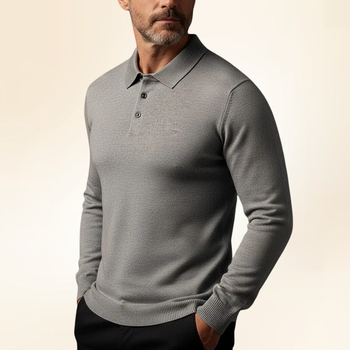 Marcello | Softknit Polo for Elevated Winter Style