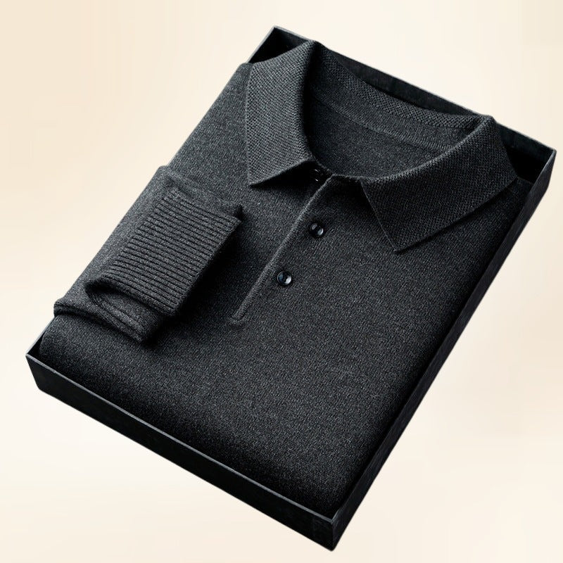 Marcello | Softknit Polo for Elevated Winter Style