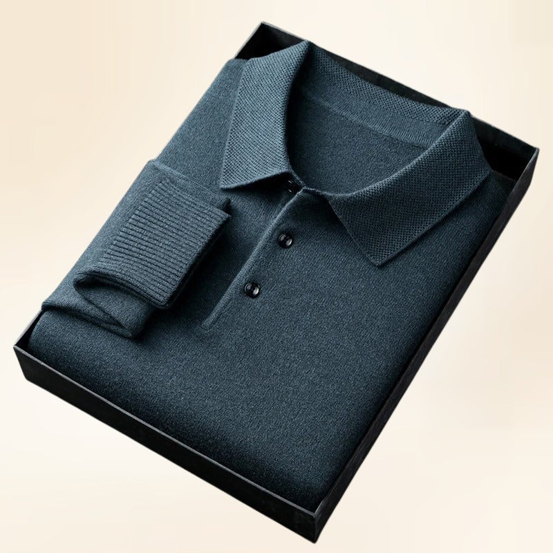 Marcello | Softknit Polo for Elevated Winter Style