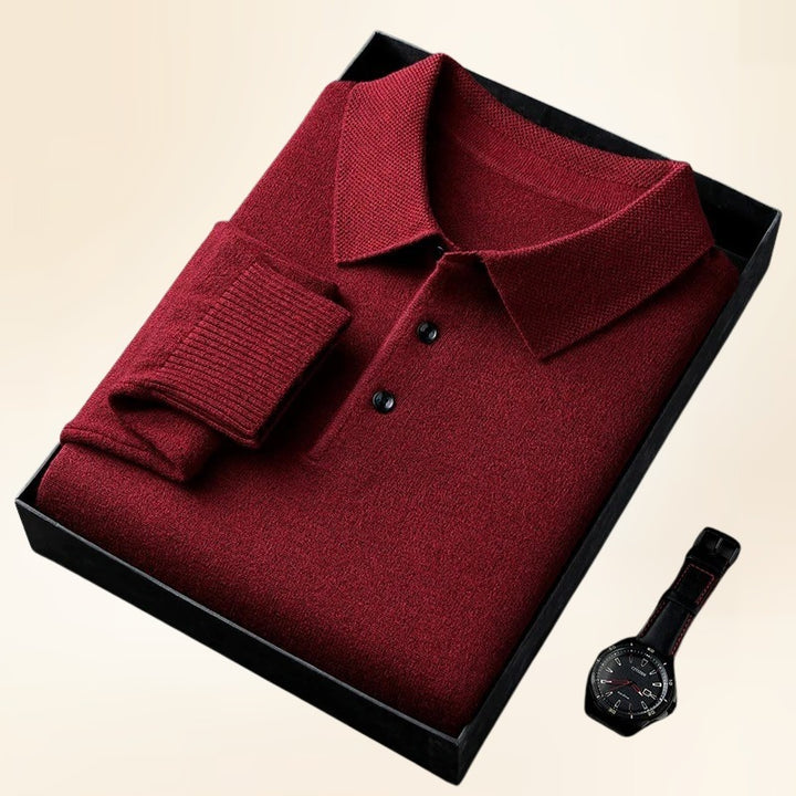 Marcello | Softknit Polo for Elevated Winter Style