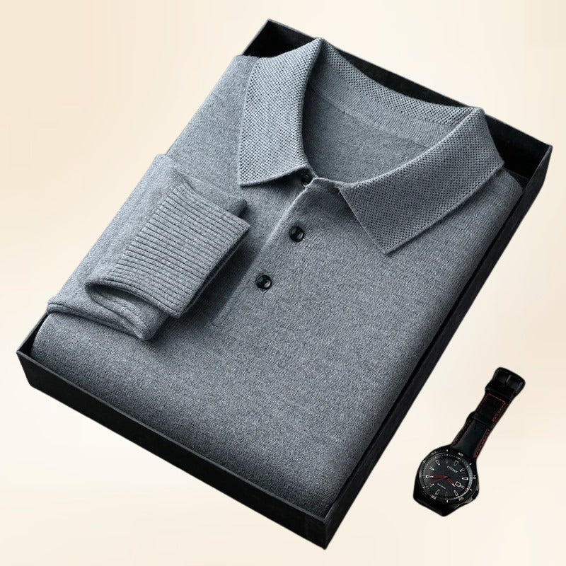 Marcello | Softknit Polo for Elevated Winter Style