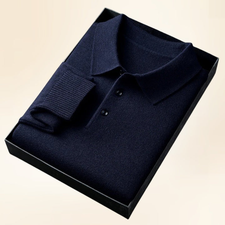 Marcello | Softknit Polo for Elevated Winter Style