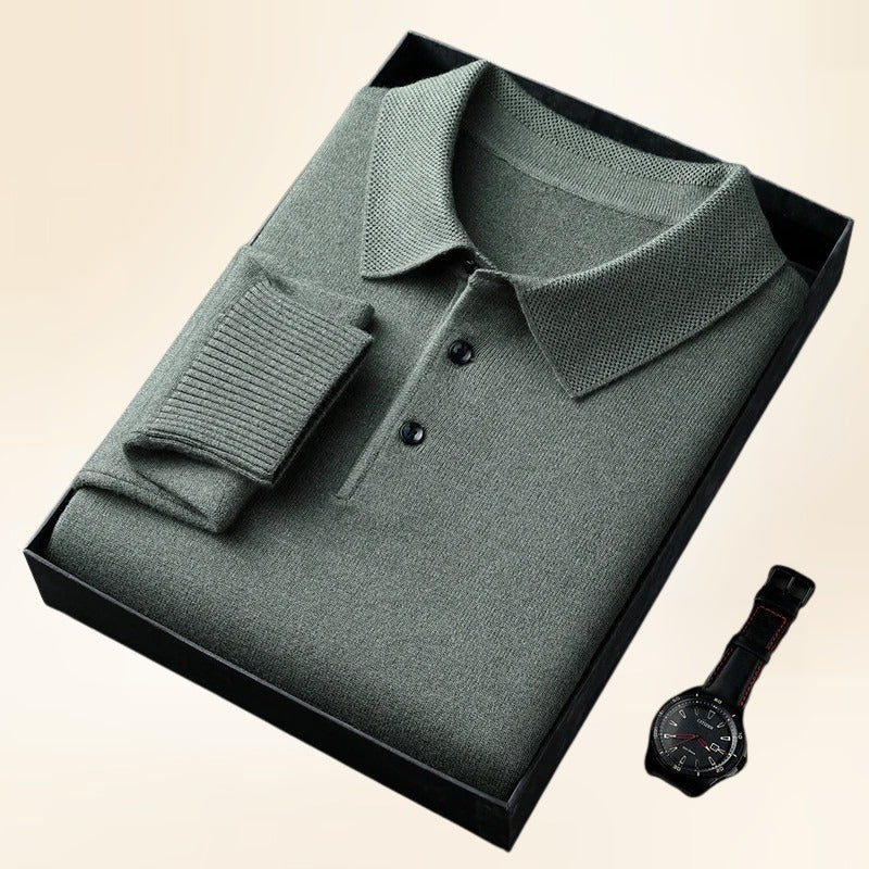 Marcello | Softknit Polo for Elevated Winter Style