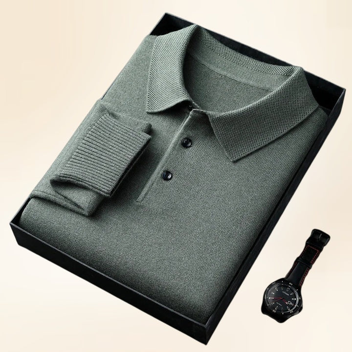 Marcello | Softknit Polo for Elevated Winter Style