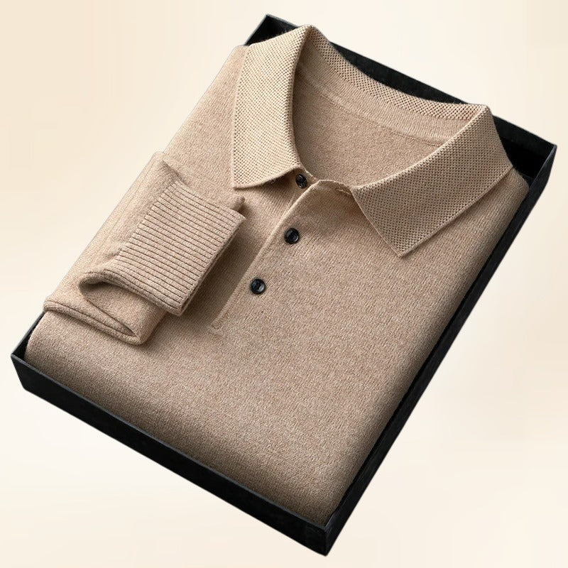 Marcello | Softknit Polo for Elevated Winter Style