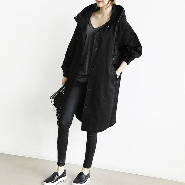 Mono Mood | Hooded Trench Coat