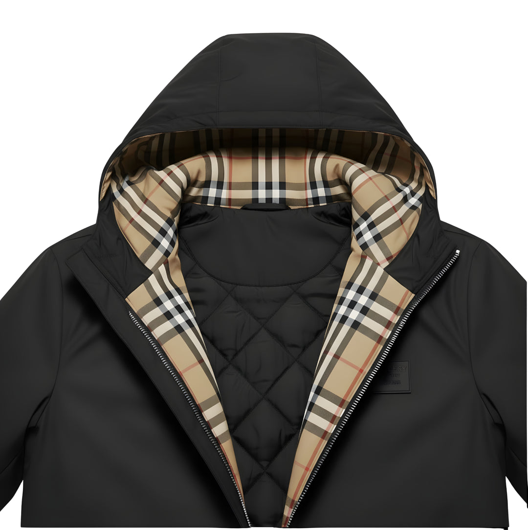 BRAM | CHECK HOODED JACKET