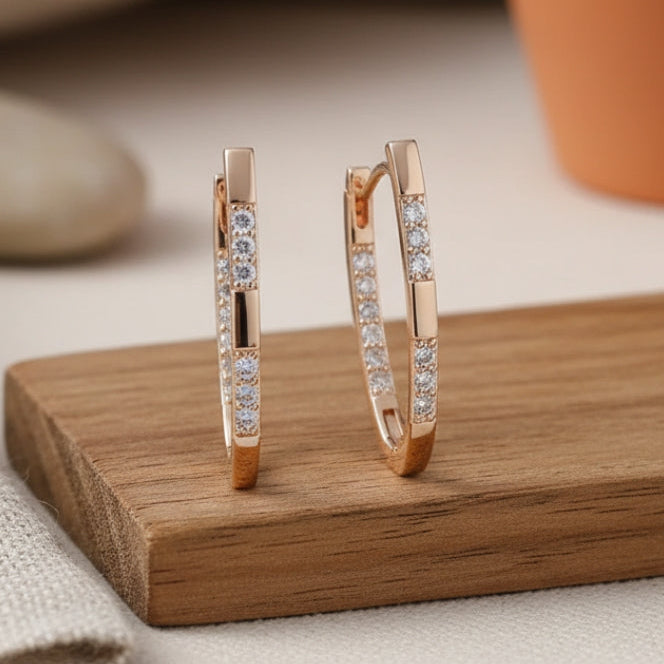 Elegant Sparkle Stud Earrings