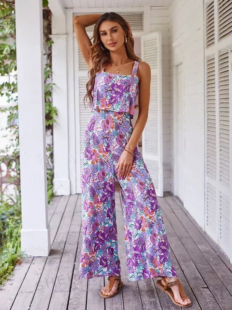 Sector | Floral Wide-leg Jumpsuit