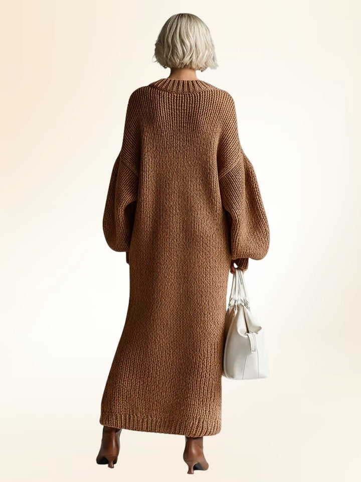 Elara Effortless Long Dress with Modern Volume