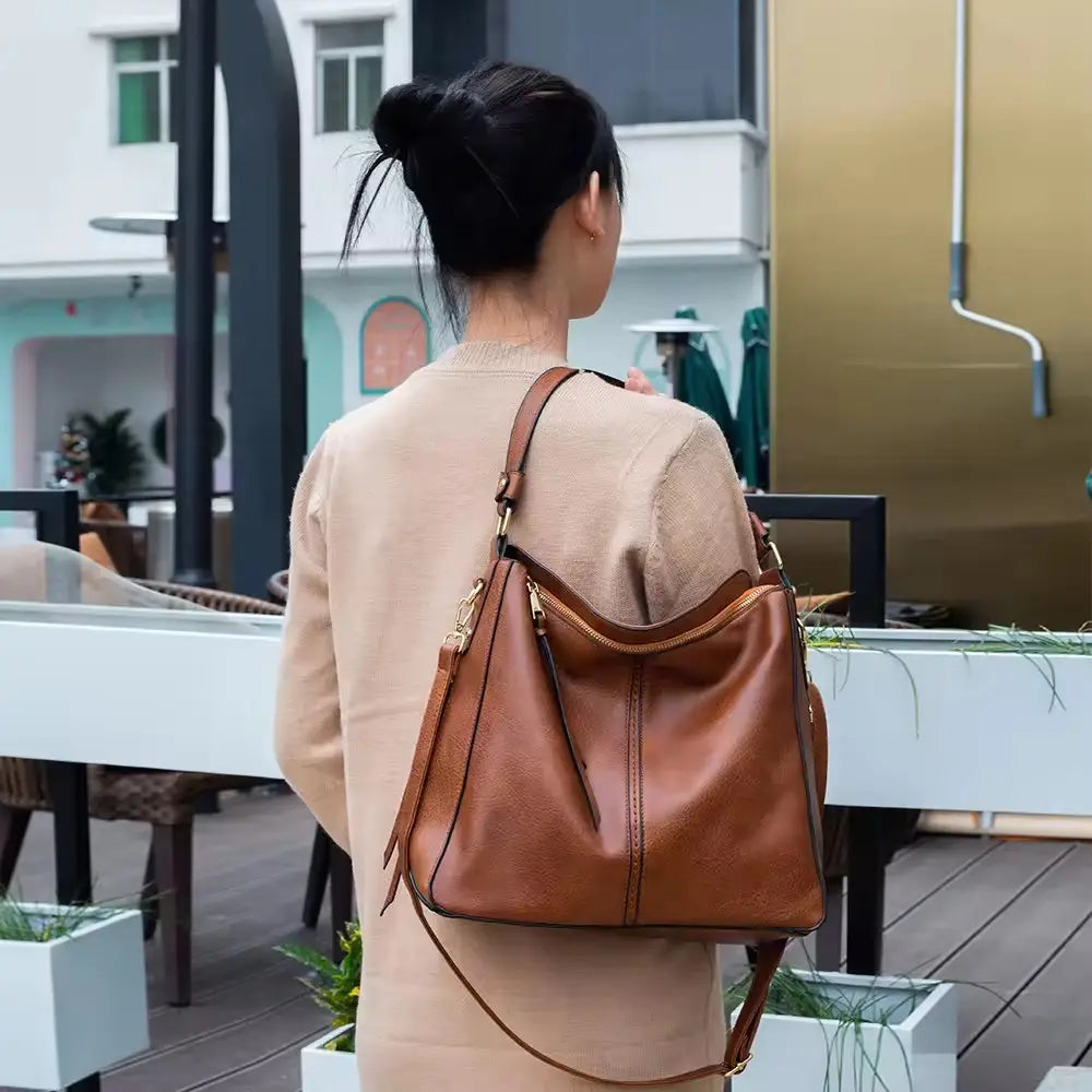 Cairo | Luxury Hobo Anti-Theft Handbag + FREE Pouch Wallet
