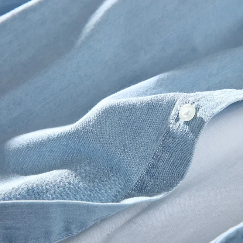 Stefano | MetroStyle Men's Denim Shirt