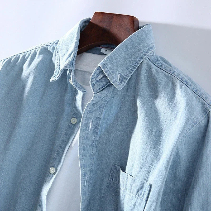 Stefano | MetroStyle Men's Denim Shirt