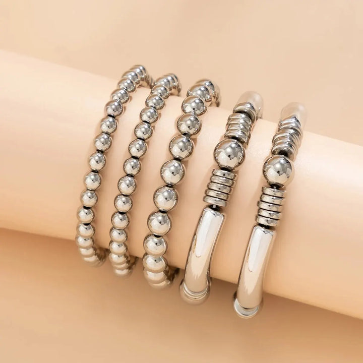 5-Piece Beaded Bracelet Stack