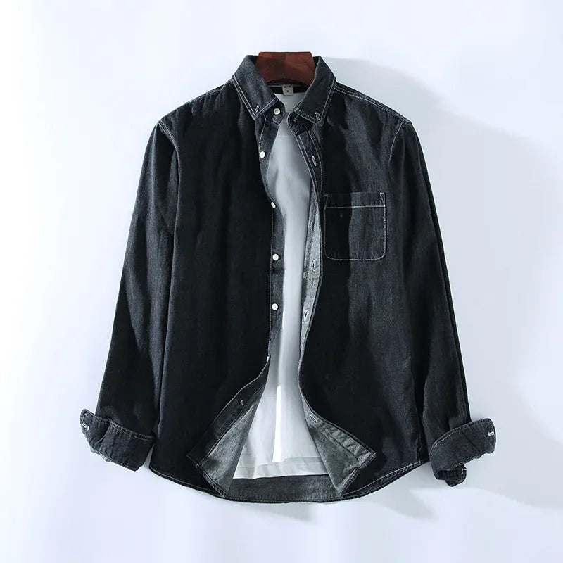Stefano | MetroStyle Men's Denim Shirt