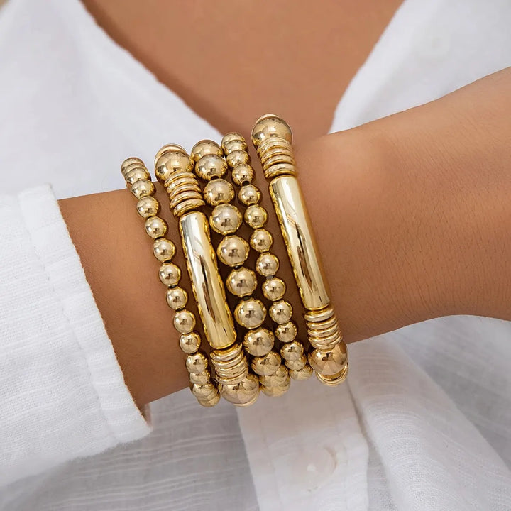 5-Piece Beaded Bracelet Stack