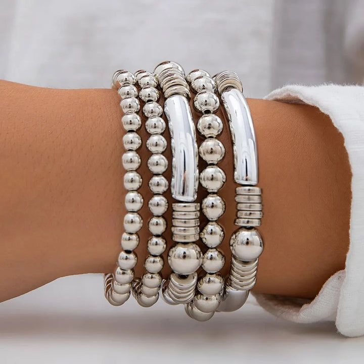 5-Piece Beaded Bracelet Stack