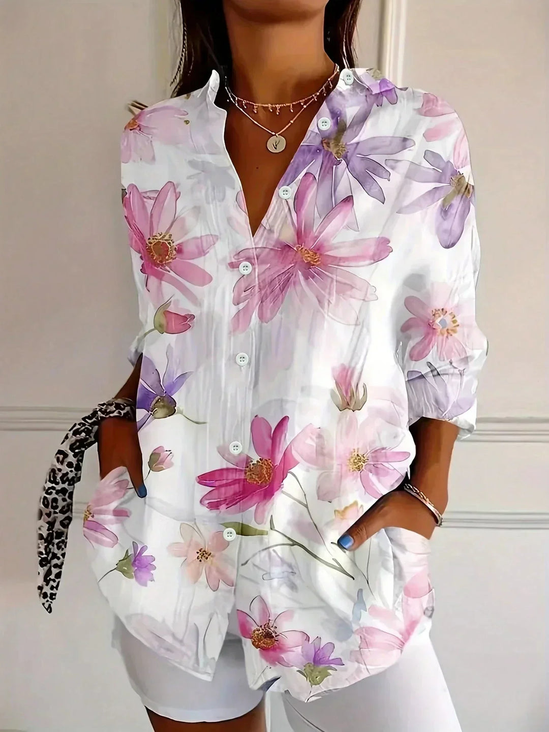 Zara | Colorful Pattern Print Blouse