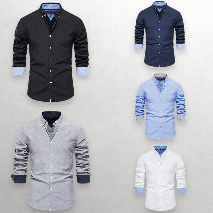 Giulia | Shade Shift Cotton Button-Up Shirt