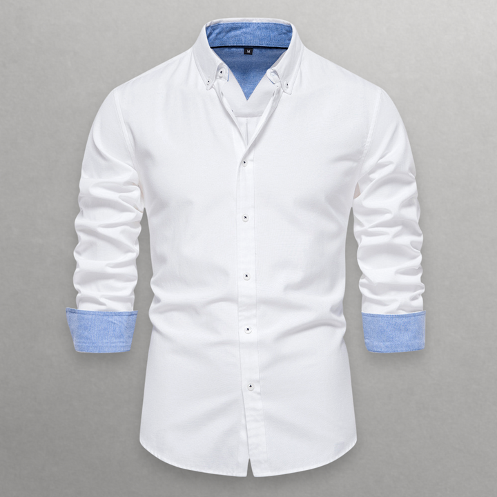 Giulia | Shade Shift Cotton Button-Up Shirt