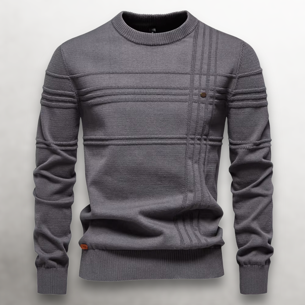 Matteo | Sullivan Grid-Knit Cotton Sweater