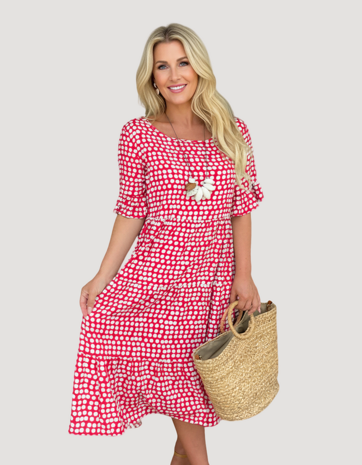Celeste | Feminine Polka Dot Summer Dress