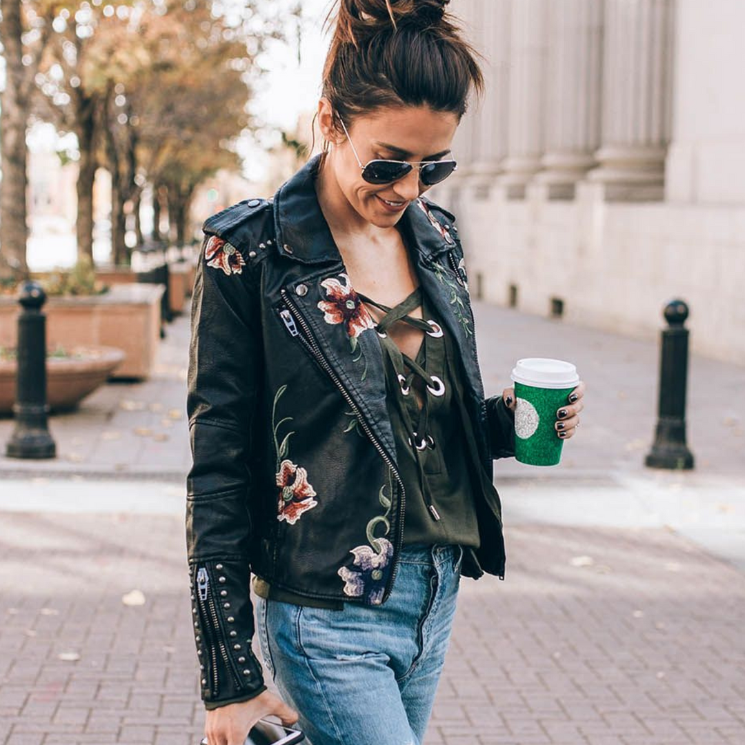Smooth Chill | Black Floral Night Jacket