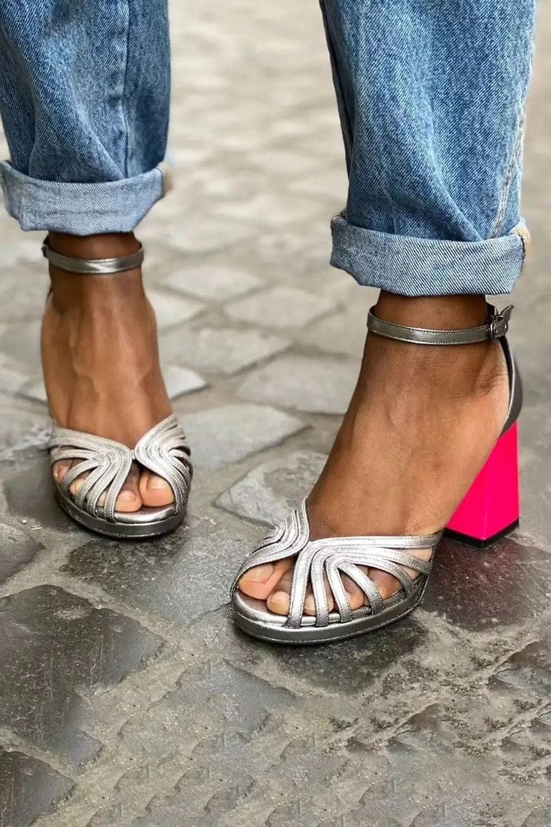 Nora | Neon Block Heels